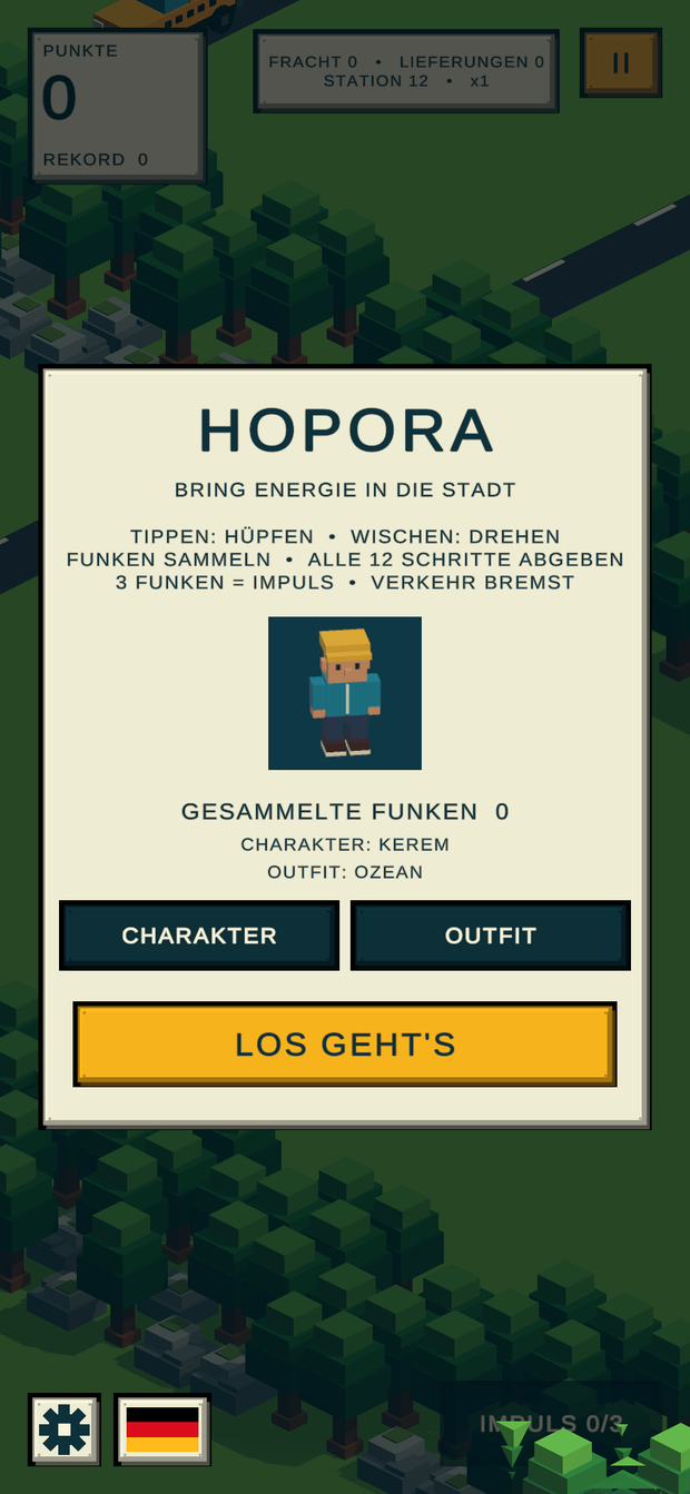 Der Startbildschirm, in deiner Gerätesprache.